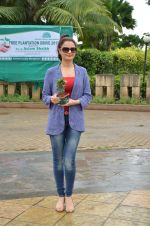 Monica Bedi at tree plantation event in Malad on 9th Aug 2015